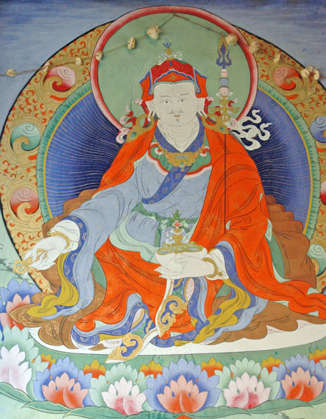 Thangka di Padmasambhava nel monastero di Paro, Bhutan