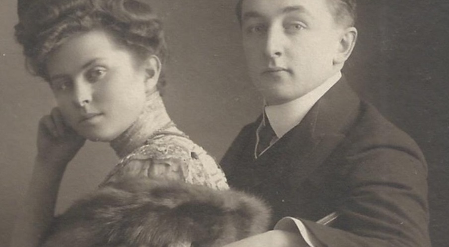 Thomas de Hartmann con la moglie Olga, 1906